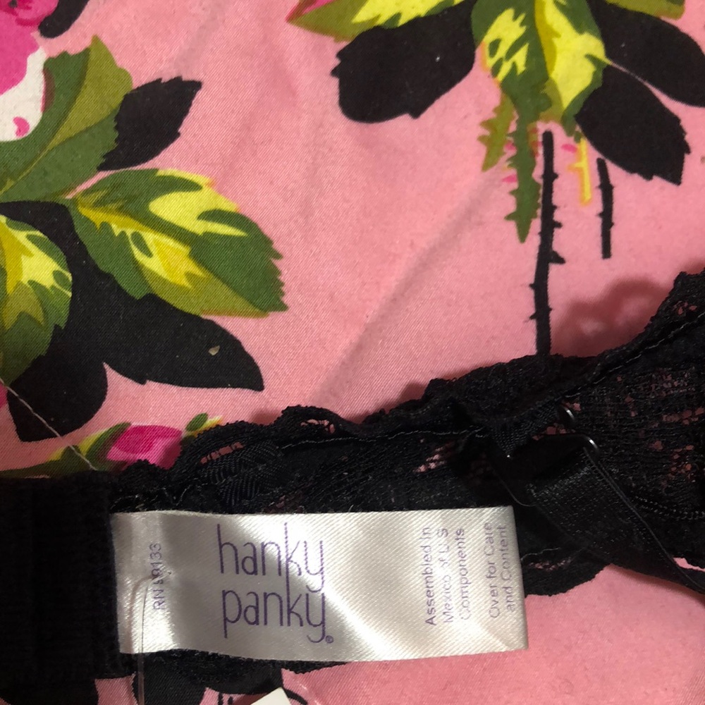 Hanky panky leopard bra lace 34A bow bralette - Picture 5 of 5